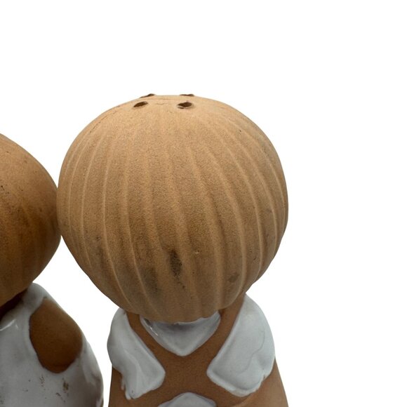 Vintage Holt Howard Boy & Girl Terra Cotta Salt & Pepper Shakers - Picture 7 of 7